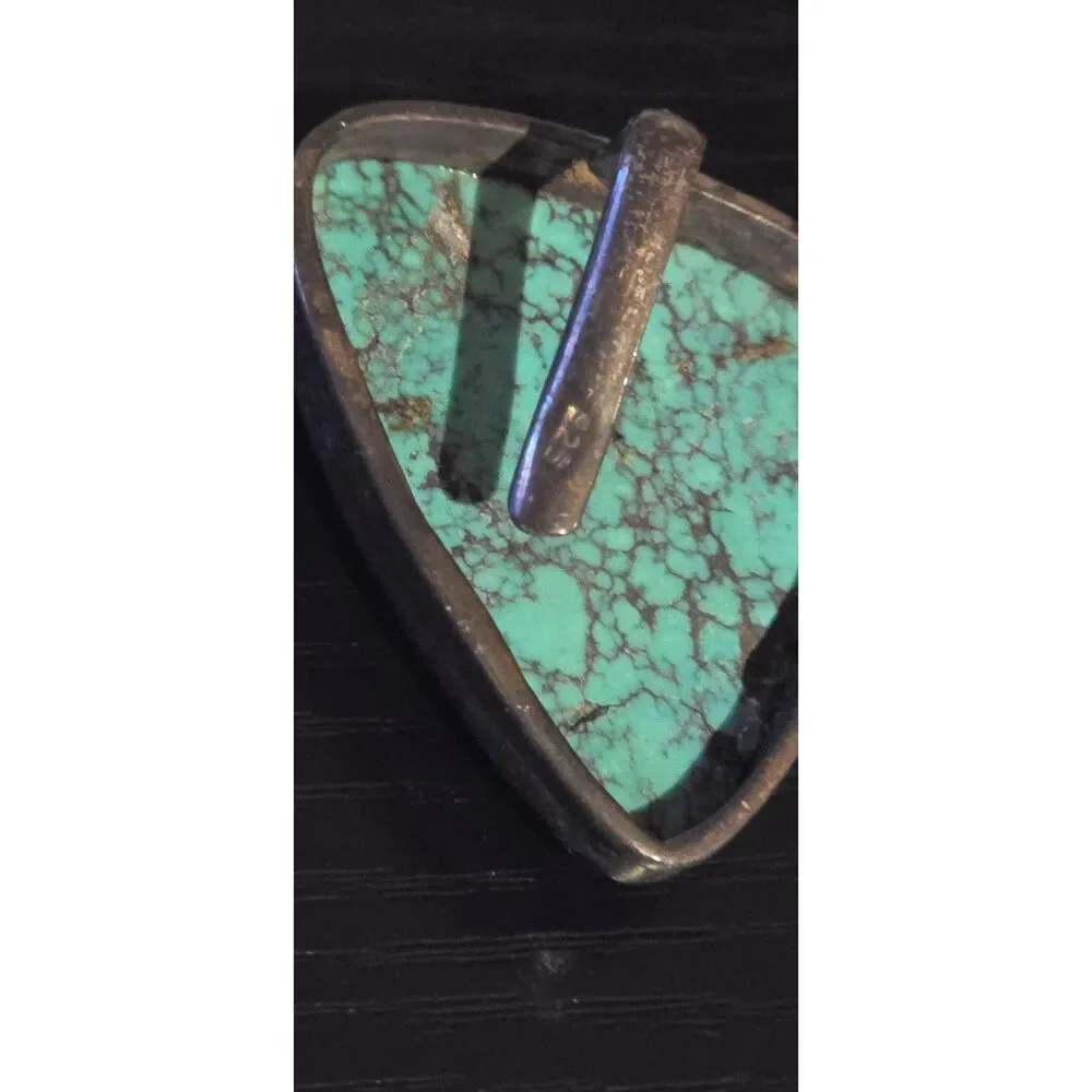 Native American Turquoise and Sterling Silver Pendant